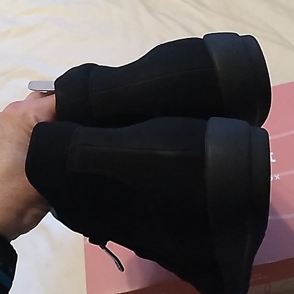 NIB Womens Easy Spirit black suede ALETA3 short boots Size 12 - Picture 7 of 12